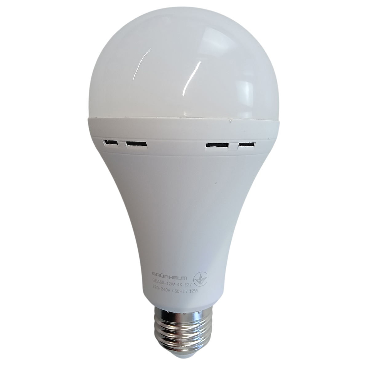 Лампа LED аварийная - GEA60-12W-4K-E27 Grunhelm