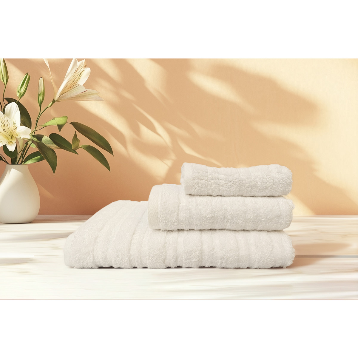 Рушник Посейдон VS-T61-7014, 70х140см 100% бавовна, білий Versailles