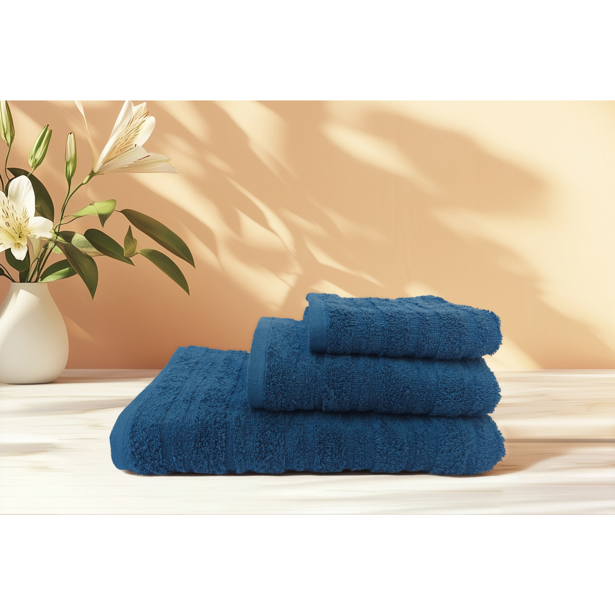 Полотенце Посейдон VS-T64-7014, 70х140см 100% хлопок, индиго Versailles