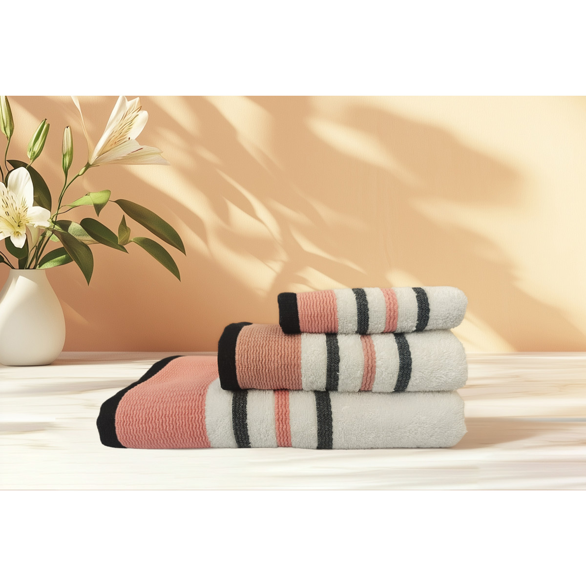 Полотенце Калипсо VS-T51-5090, 50х90см 100% хлопок, пудровый Versailles