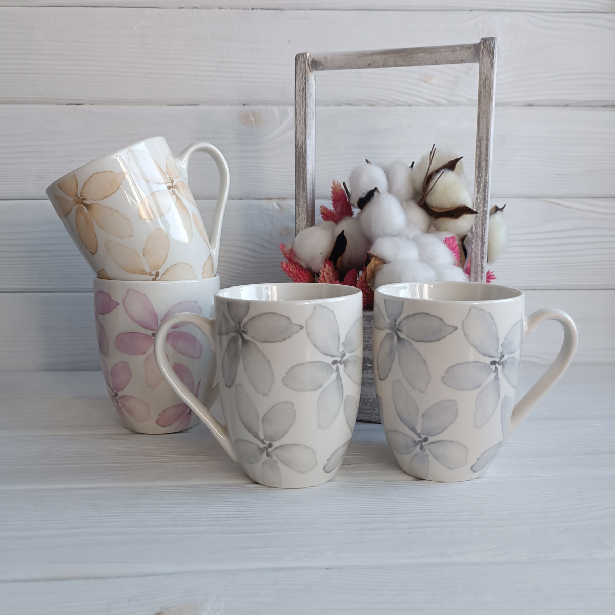 Чашка VT-C-344340 Нежные лепестки Vittora 340 мл