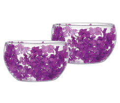 Набір салатників VT-3103-300 з подвійним дном Фіолетове диво Vittora (2шт) 300мл