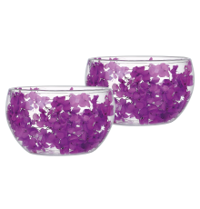 Набір салатників VT-3103-700 з подвійним дном Фіолетове диво Vittora (2шт) 700мл