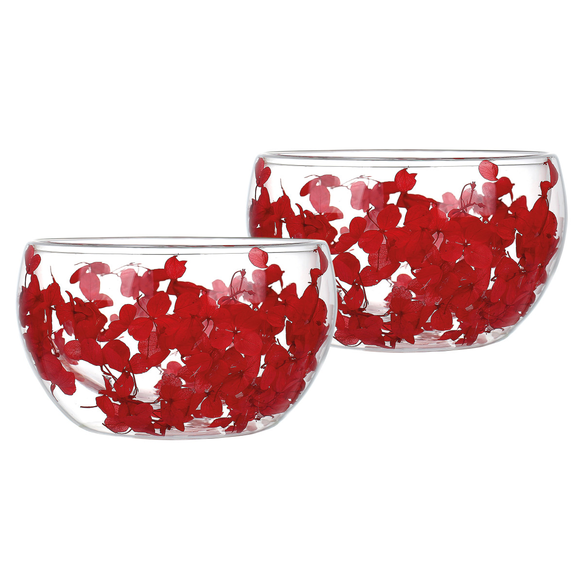 Набір салатників VT-3101-700 з подвійним дном Сяйво кохання Vittora (2шт) 700мл