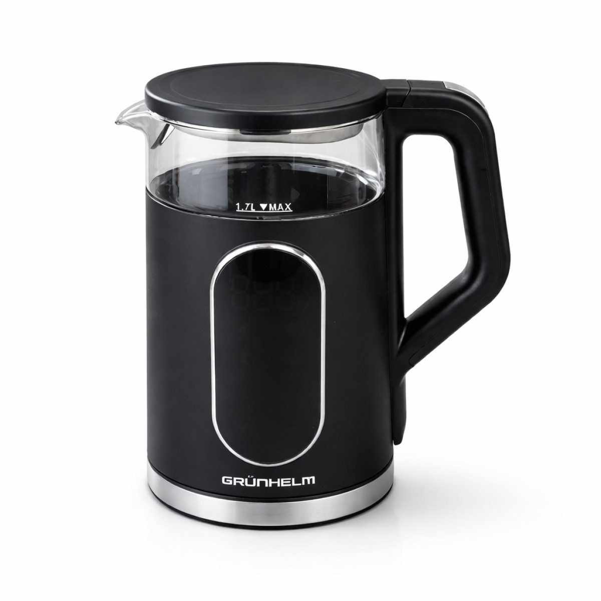 Электрочайник Стекло - EKG-25702B черный Grunhelm