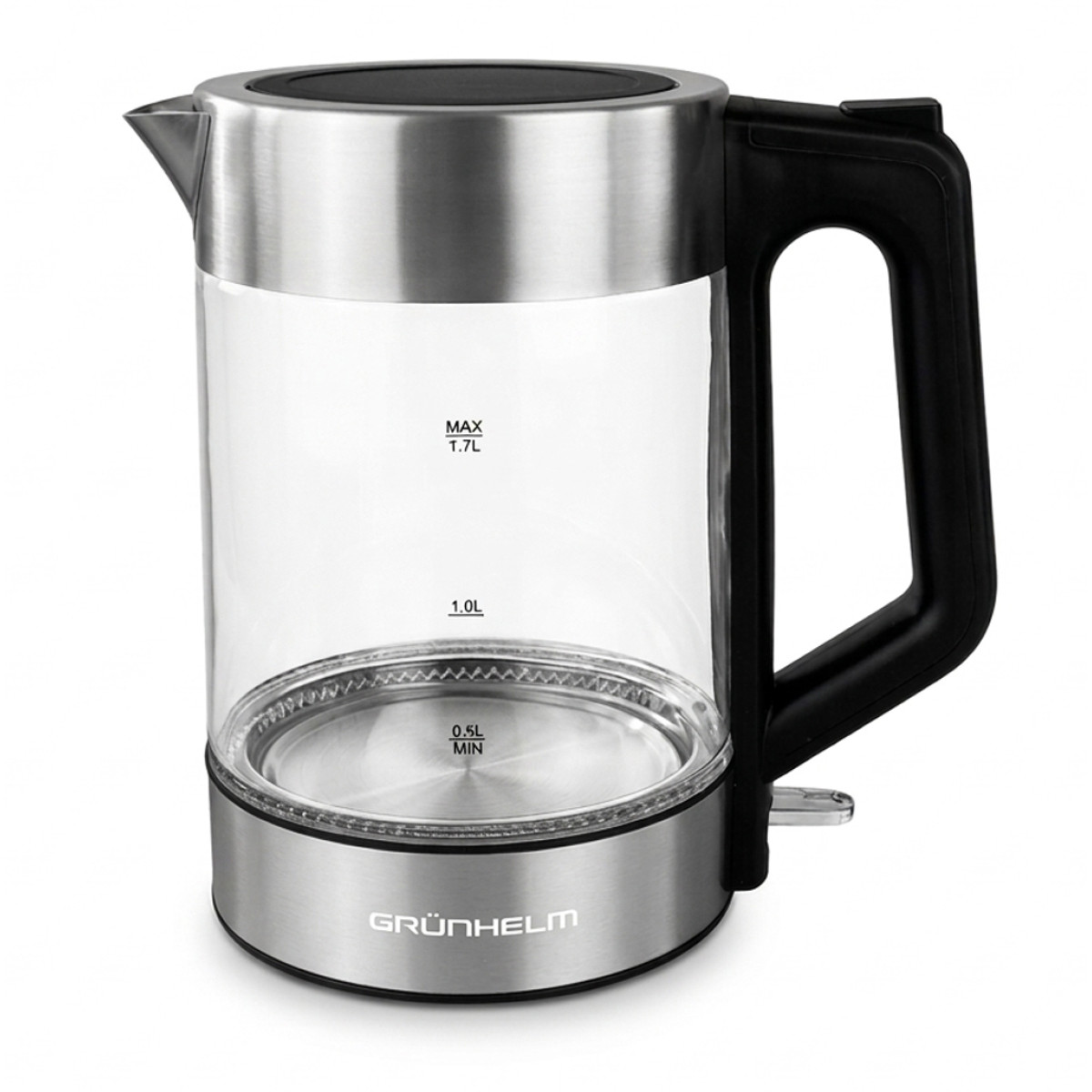 Електрочайник Скло - EKG-25707B чорний Grunhelm