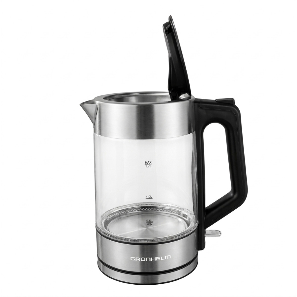 Електрочайник Скло - EKG-25707B чорний Grunhelm