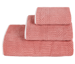 Рушник VS-T317-3050 фактурний (30х50см) мікрофібра, корал Versailles