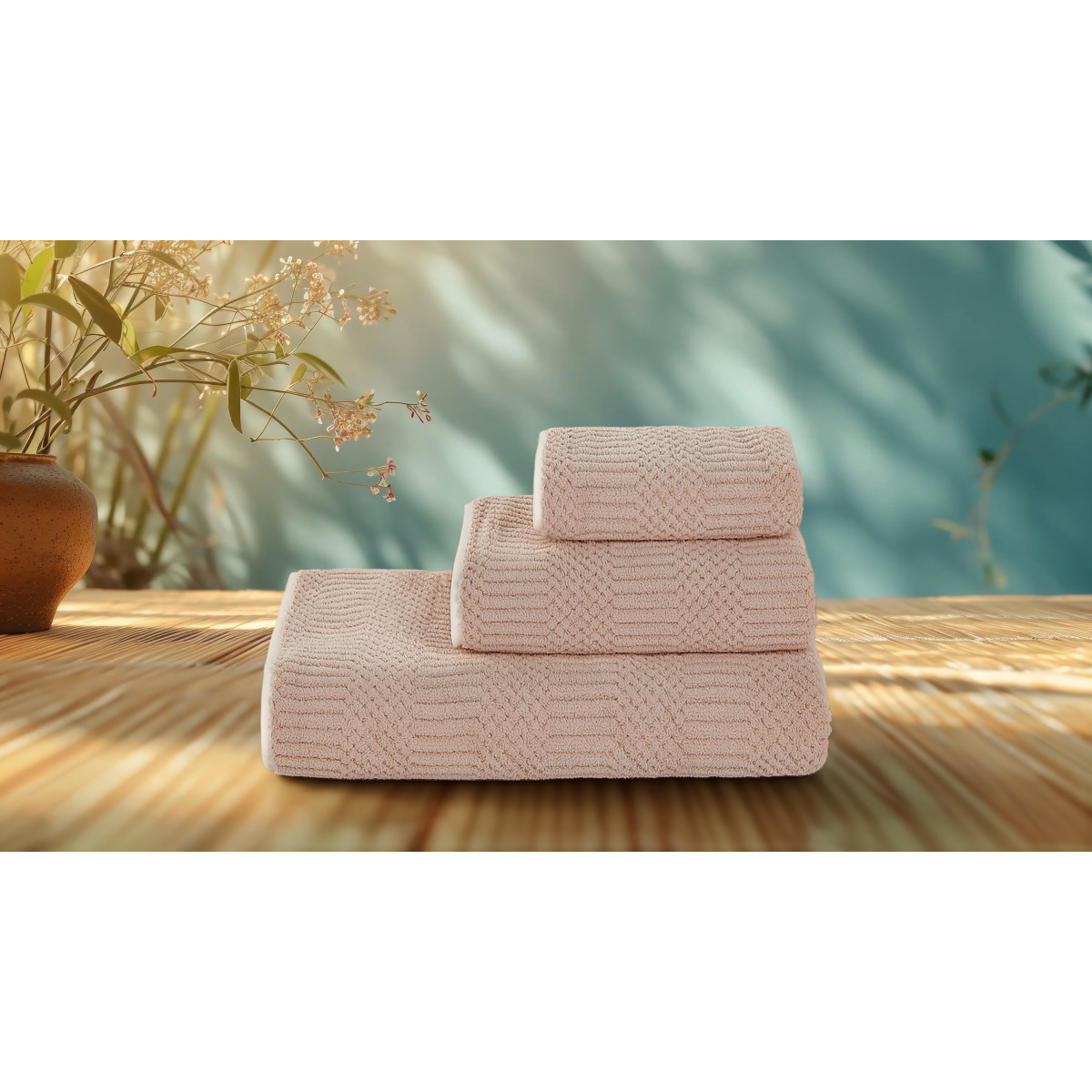 Полотенце VS-T314-5090 фактурное (50х90см) микрофибра, нежность Versailles