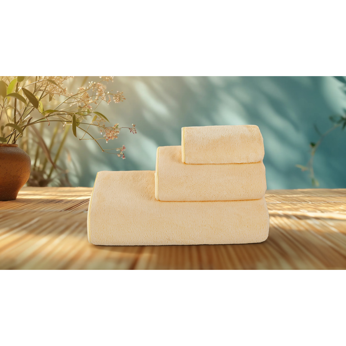 Рушник VS-T36-7014 Хмаринка (70х140см) мікрофібра, ваніль Versailles