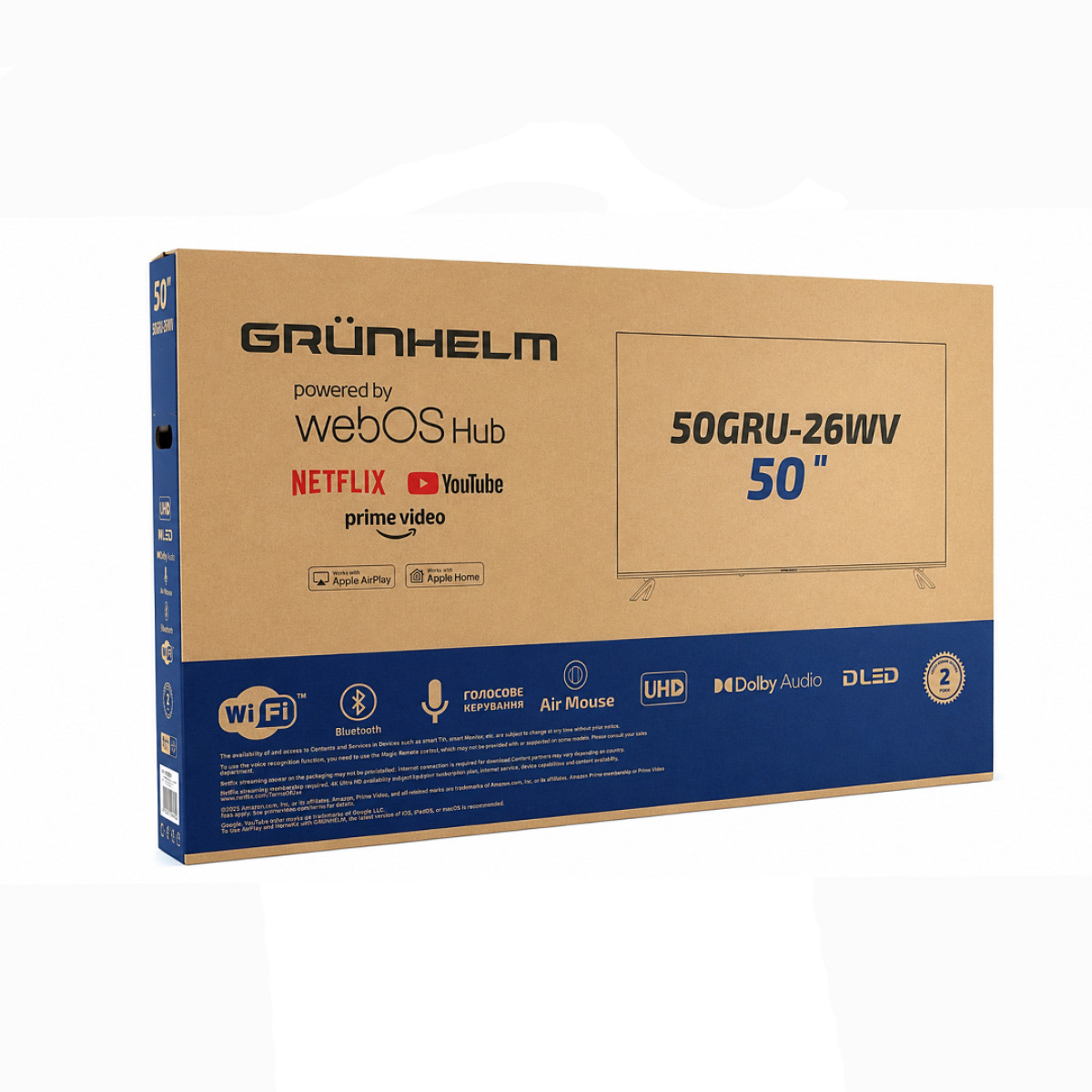Телевізор 50 WEBOS - 50GRU-26WV Grunhelm
