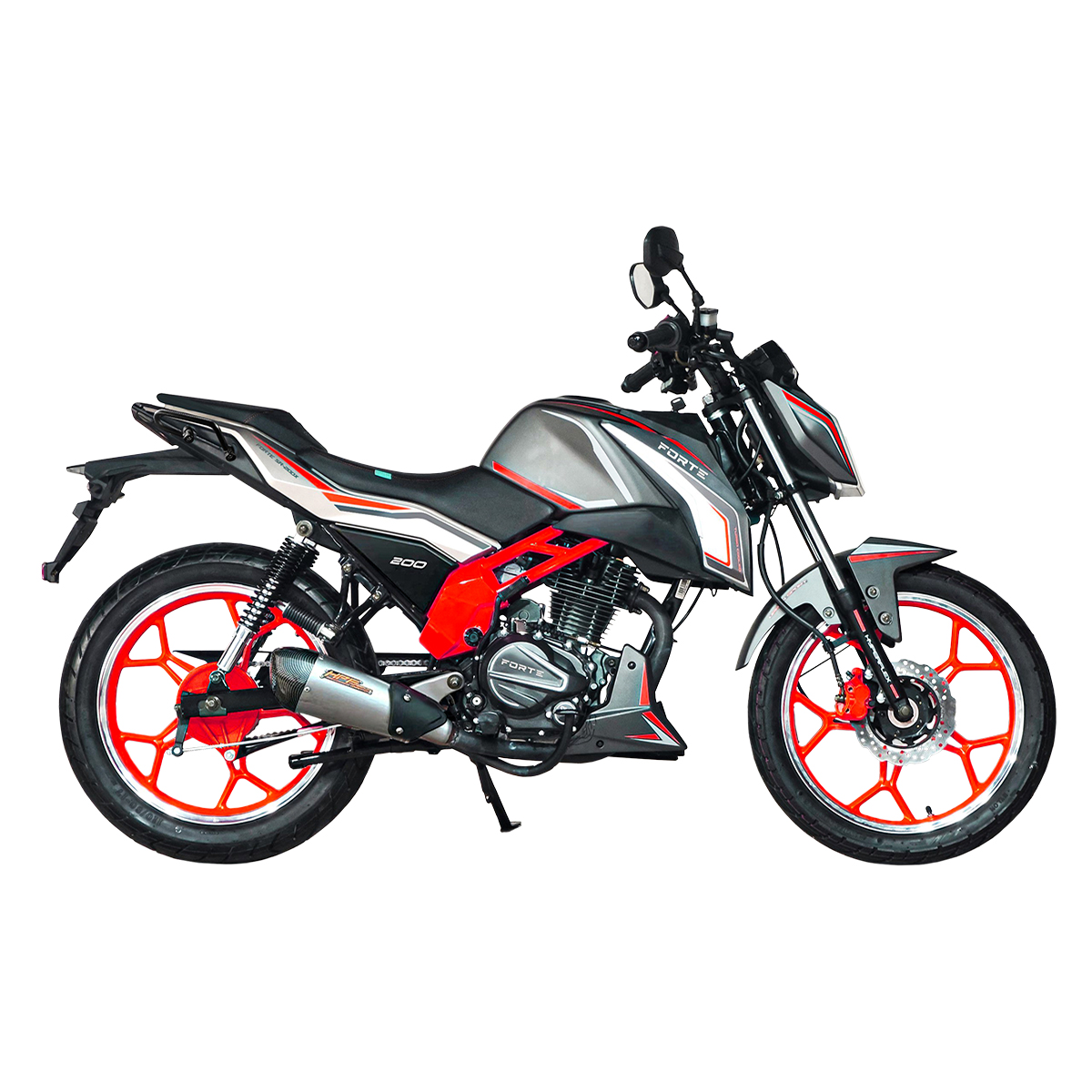 Мотоцикл SR-200X Forte Cіро-червоний