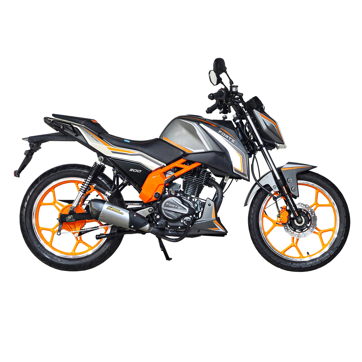 Мотоцикл SR-200X Forte Cіро-помаранчевий