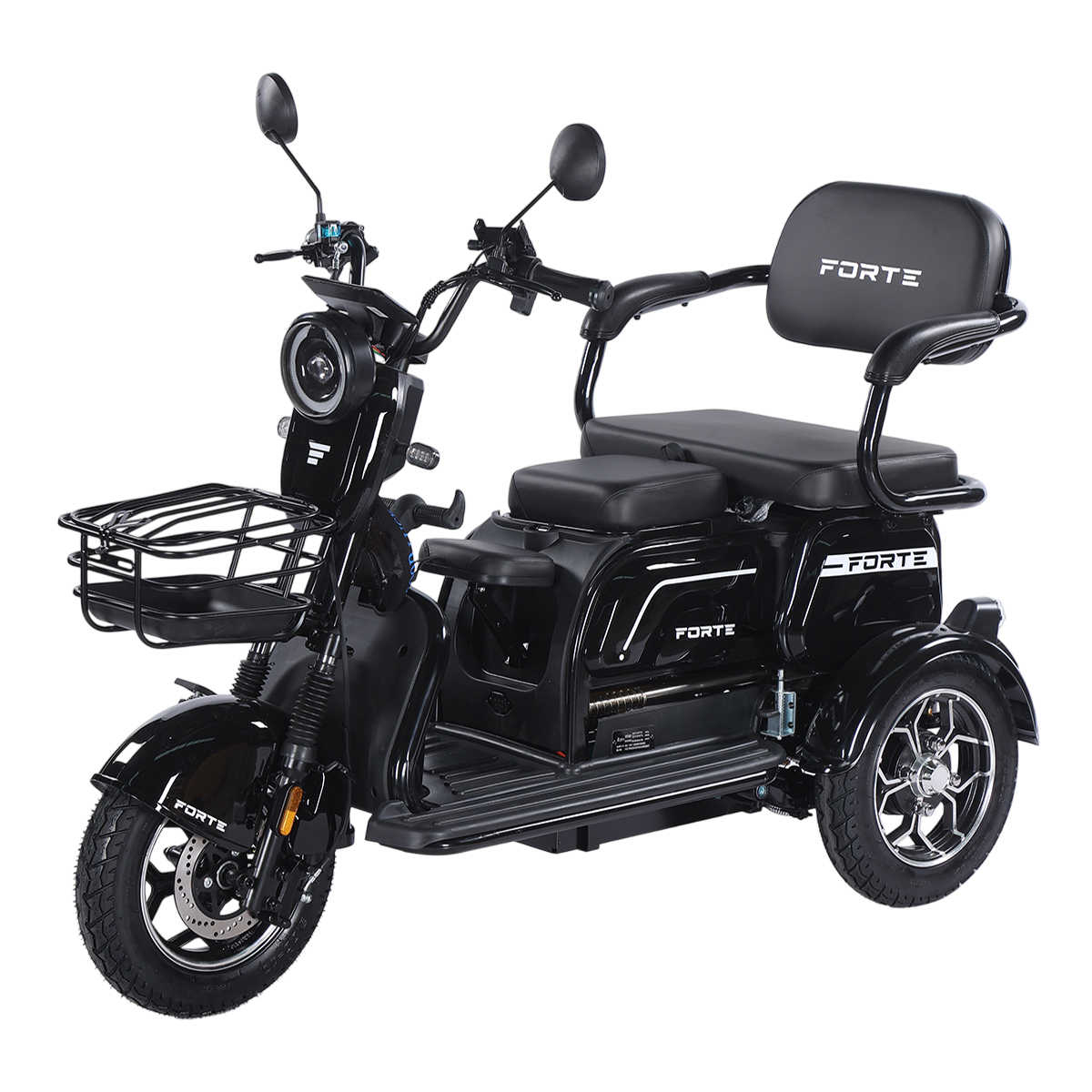 Трицикл акумуляторний Forte Family-WN1072 Чорний