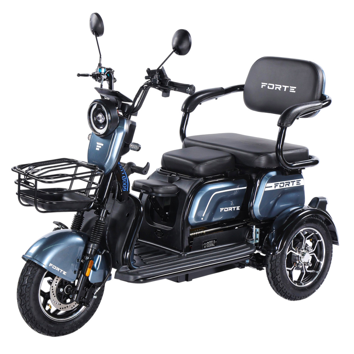 Трицикл акумуляторний Forte Family-WN1072 Сірий