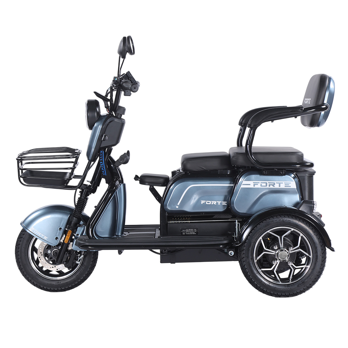 Трицикл акумуляторний Forte Family-WN1072 Сірий