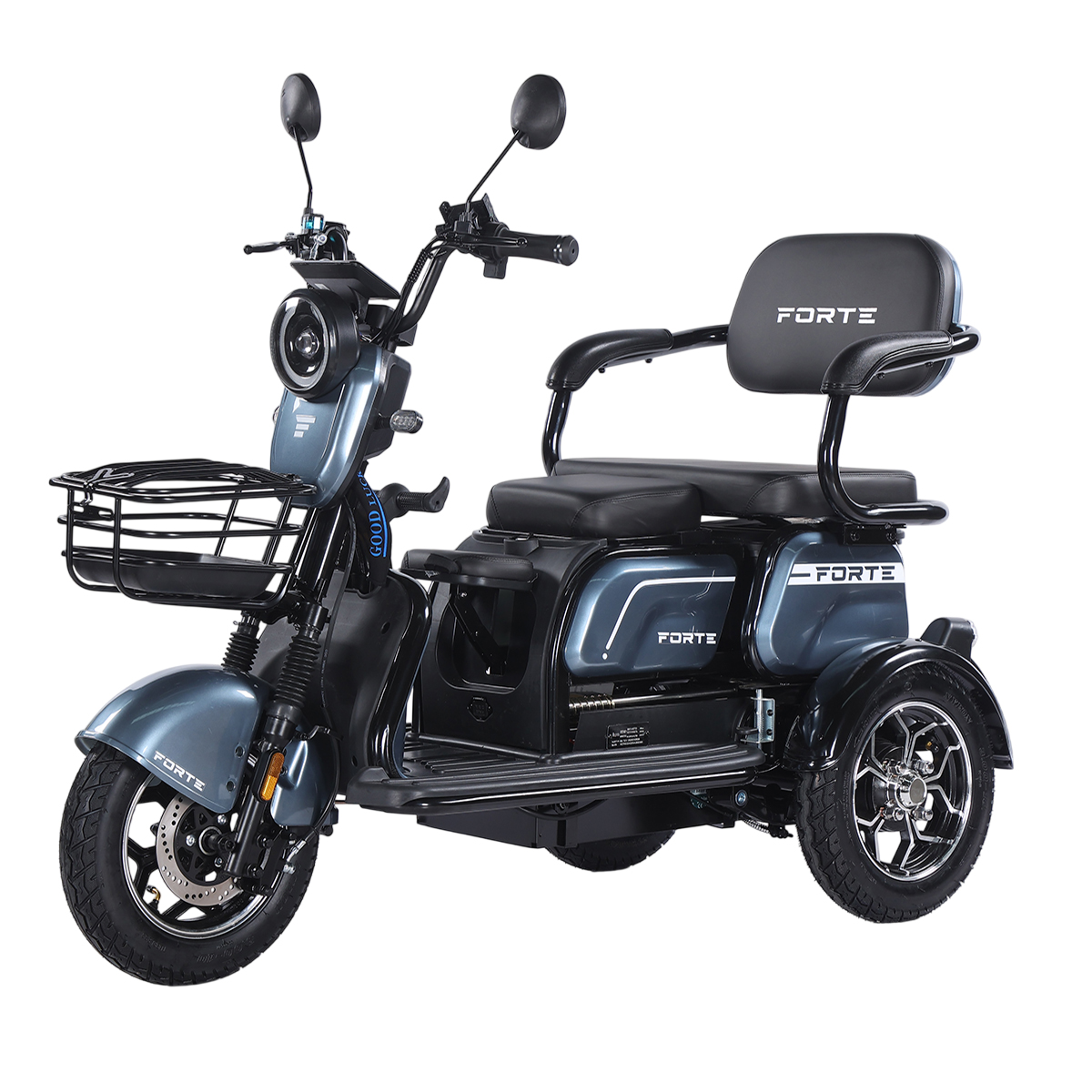 Трицикл акумуляторний Forte Family-WN1072 Сірий
