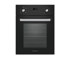 Духова шафа GBA-45D1B чорна мех.таймер Grunhelm