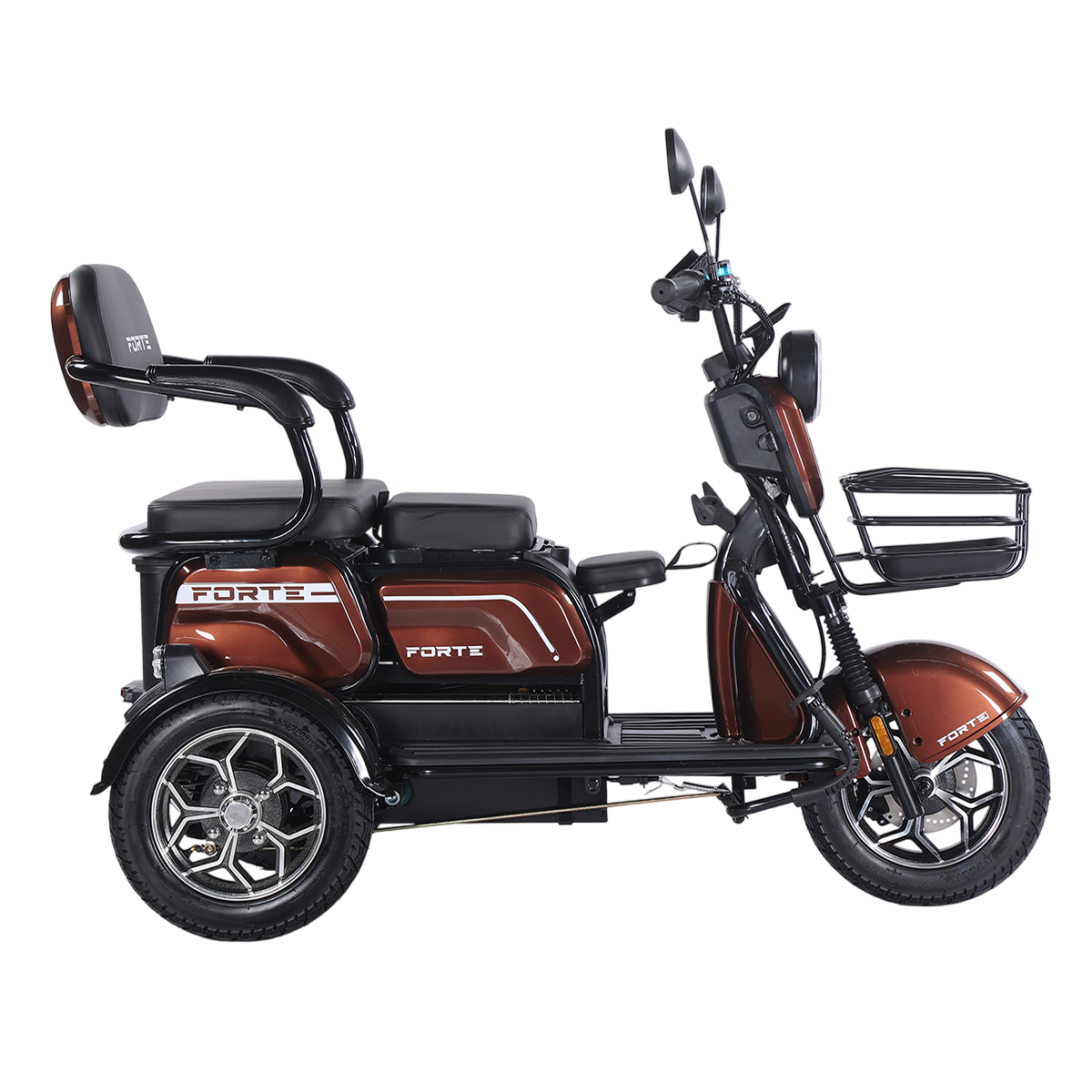 Трицикл акумуляторний Forte Family-WN1072 Коричневий