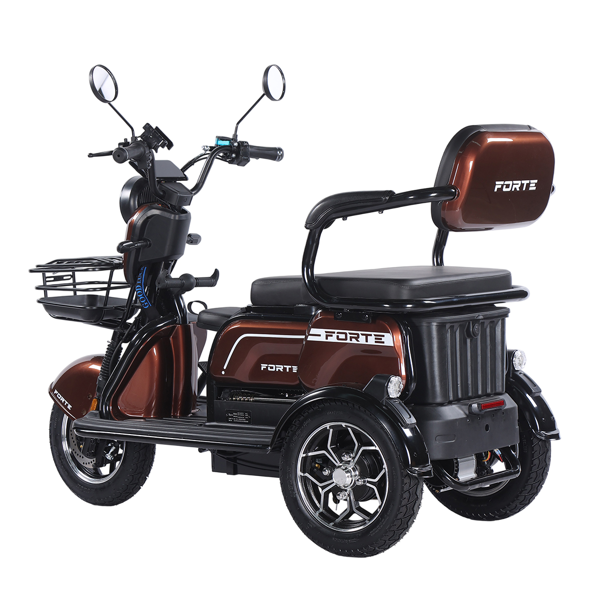 Трицикл акумуляторний Forte Family-WN1072 Коричневий