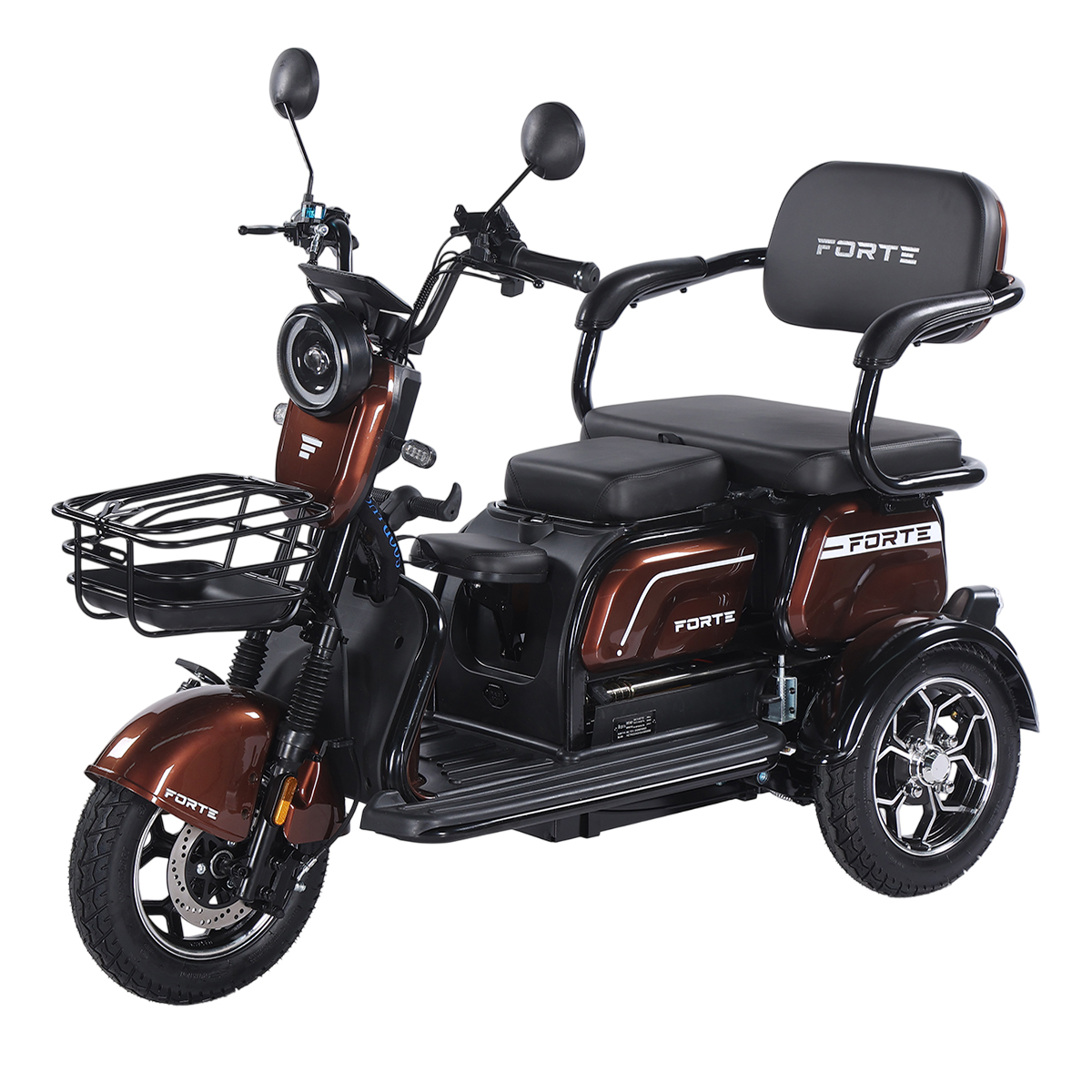 Трицикл аккумуляторный Forte Family-WN1072G Коричневый