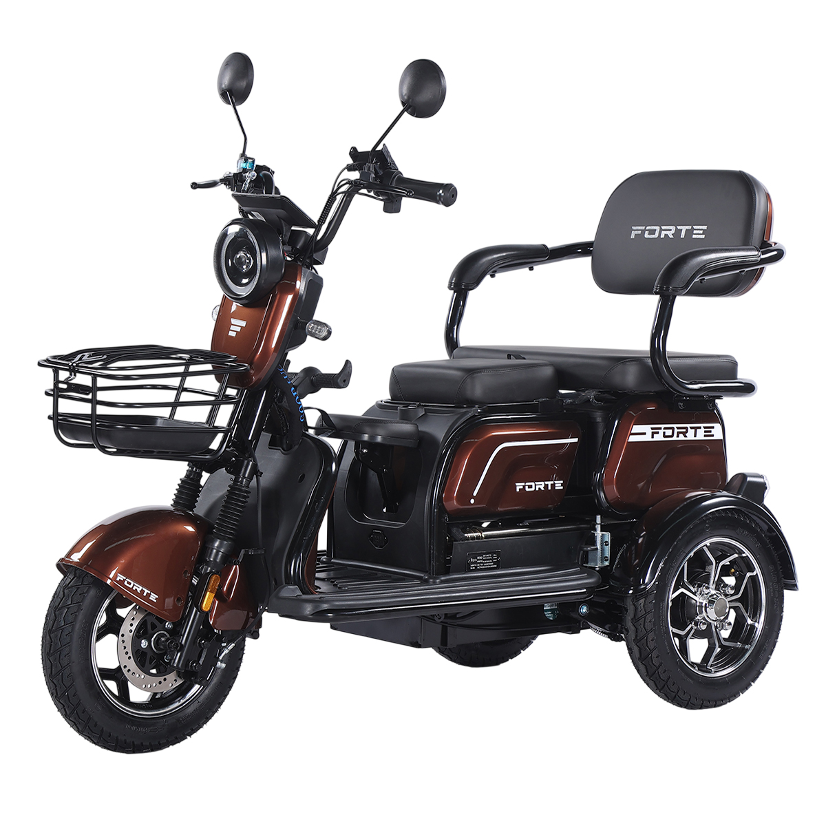 Трицикл аккумуляторный Forte Family-WN1072G Коричневый
