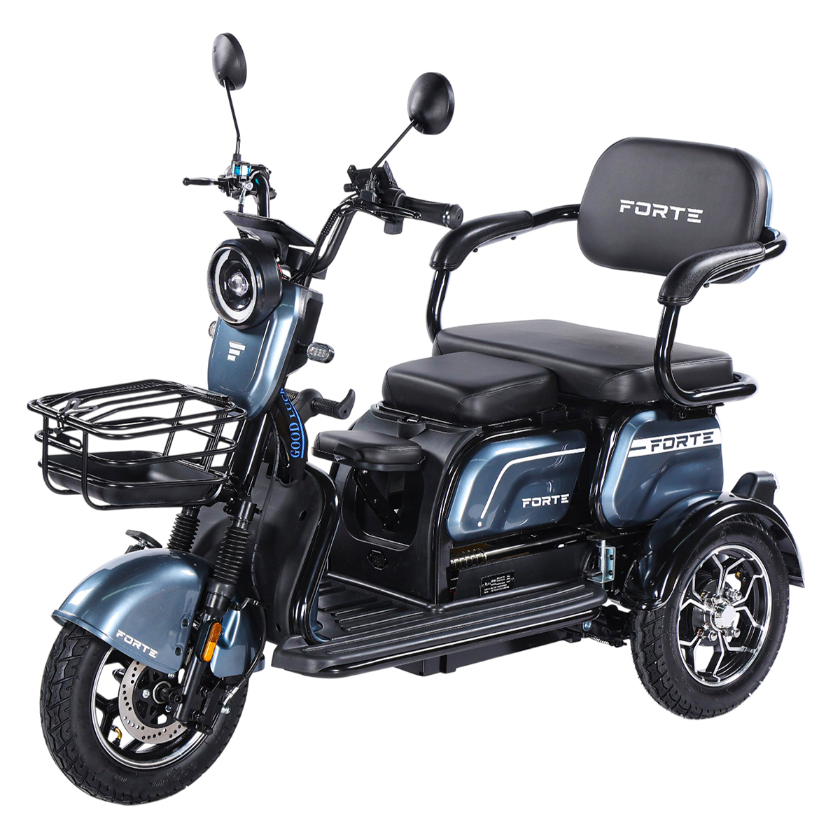 Трицикл акумуляторний Forte Family-WN1072G Сірий