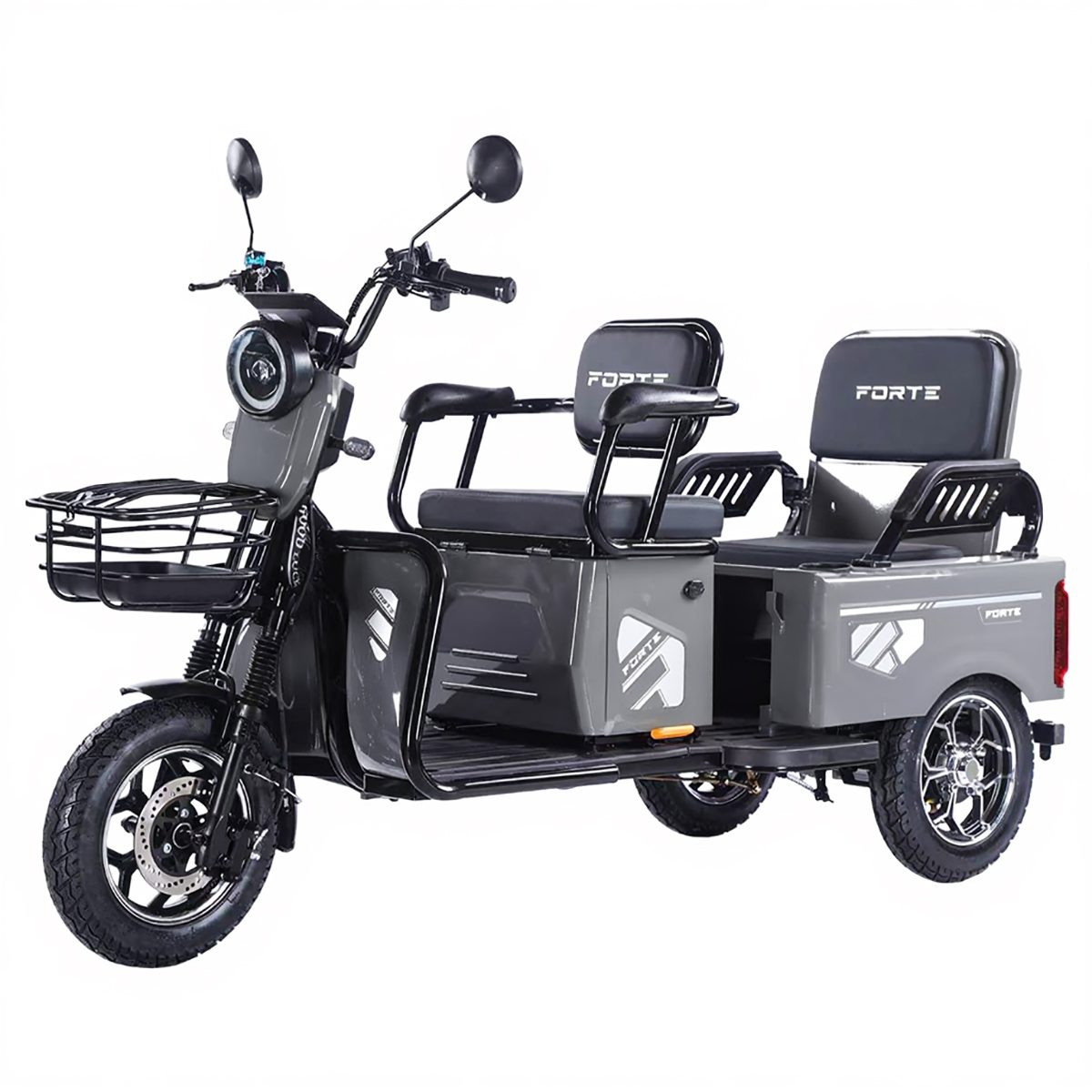 Трицикл акумуляторний Forte CARGO-WN1072G Сірий