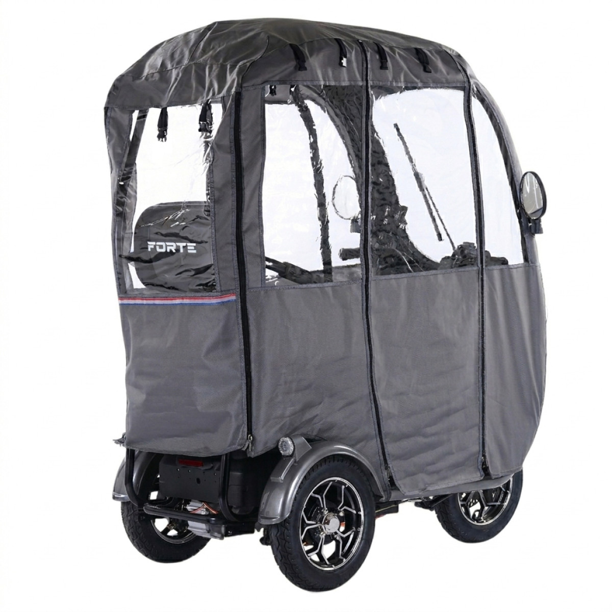 Трицикл акумуляторний Forte TRINE-WN1072G Сірий