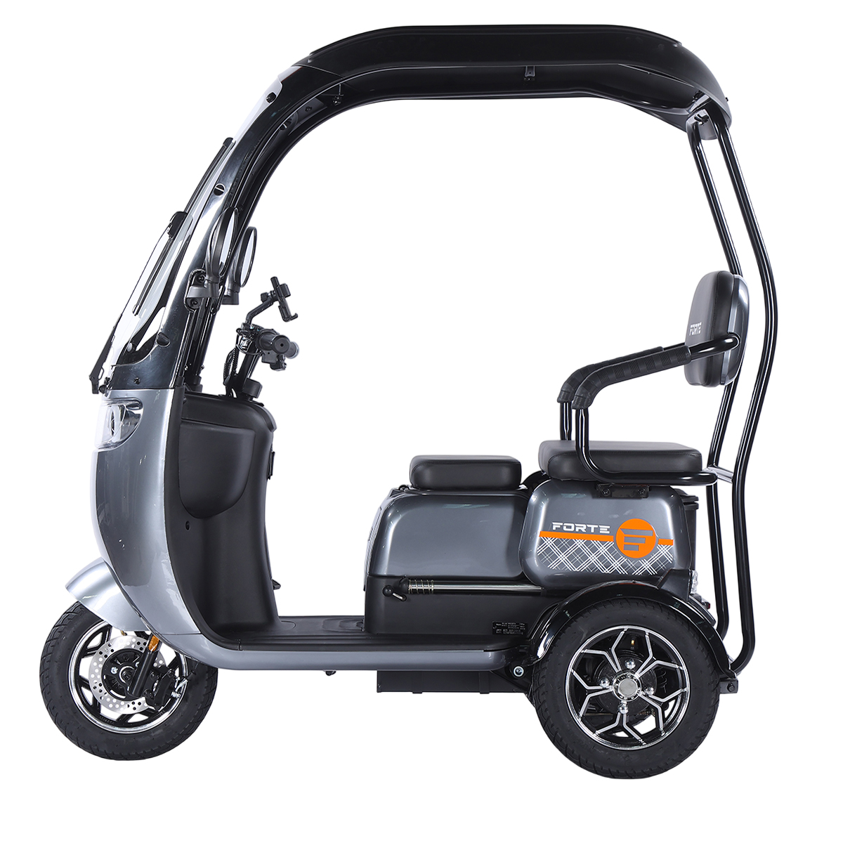Трицикл акумуляторний Forte TRINE-WN1072G Сірий