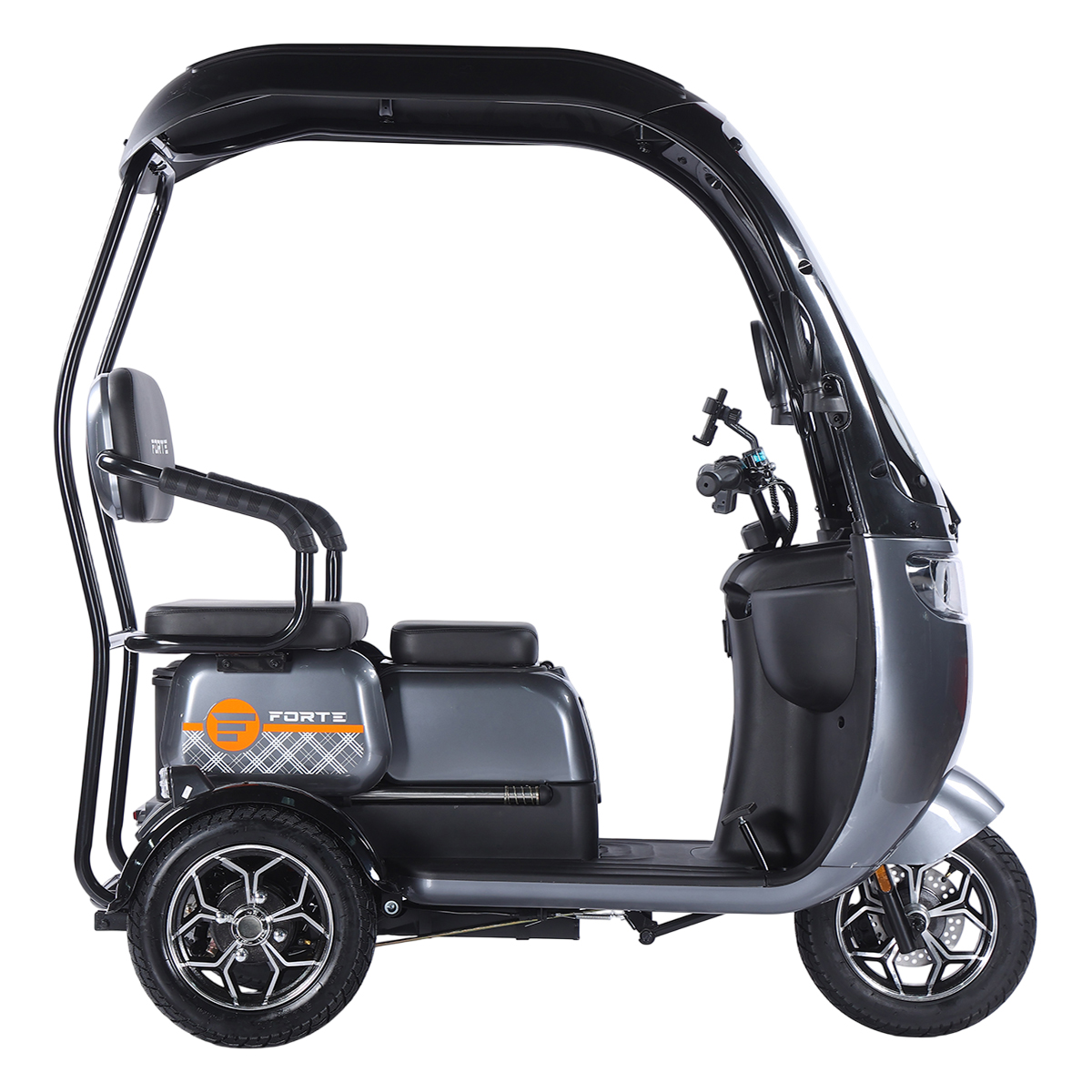 Трицикл акумуляторний Forte TRINE-WN1072G Сірий