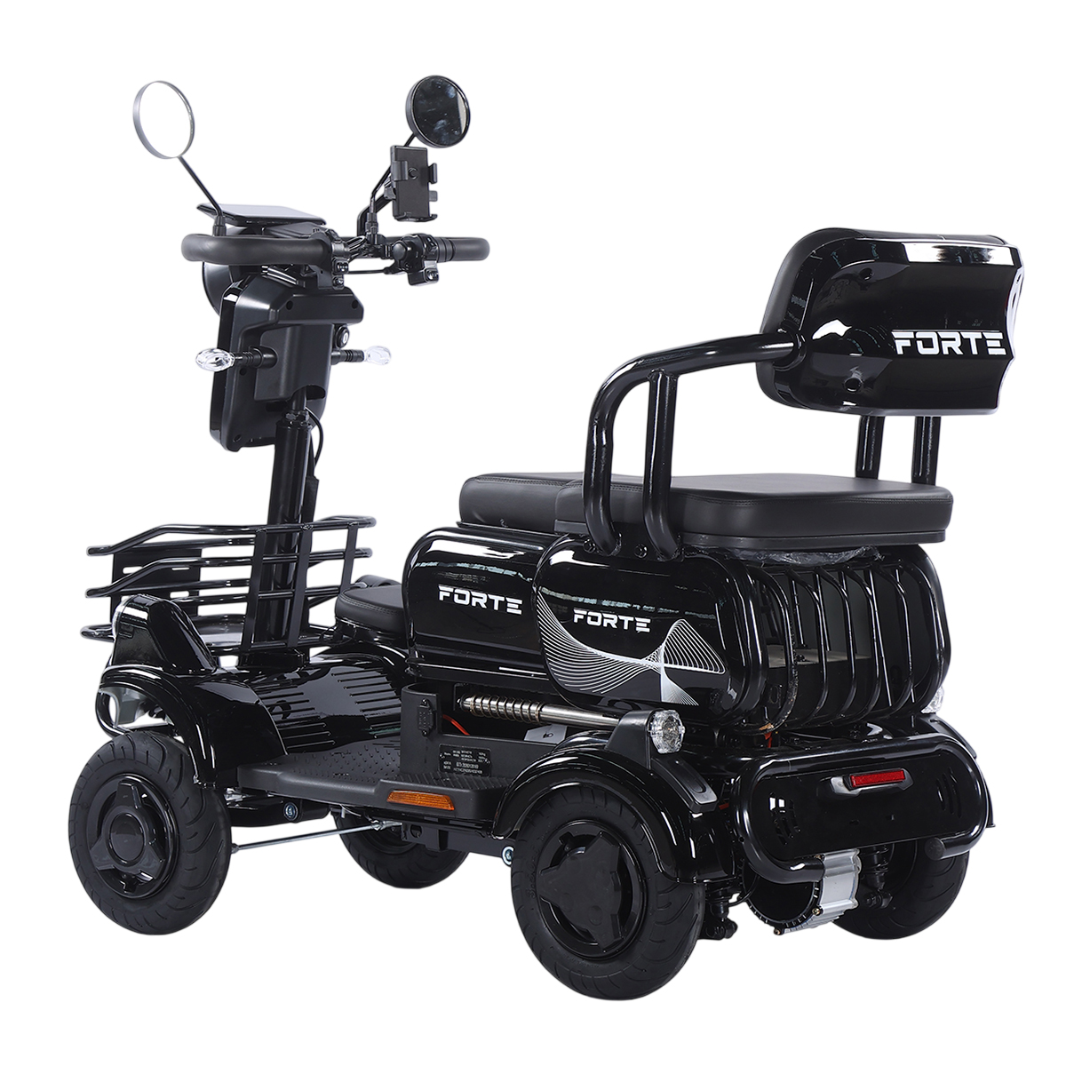 Трицикл аккумуляторный Forte SONIC-WN800S Черный