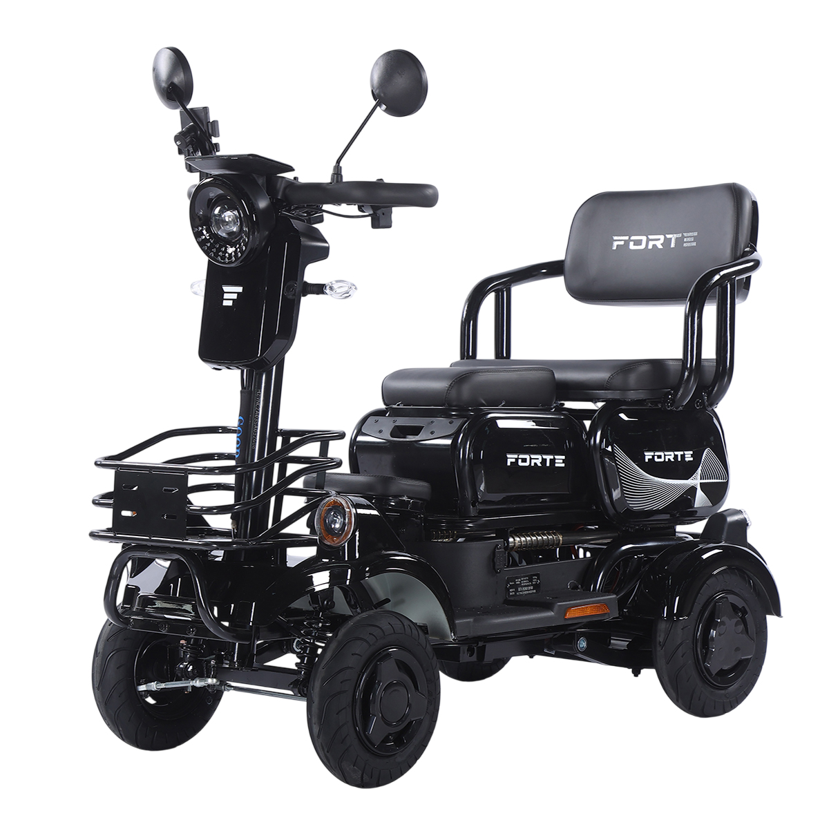 Трицикл аккумуляторный Forte SONIC-WN800S Черный
