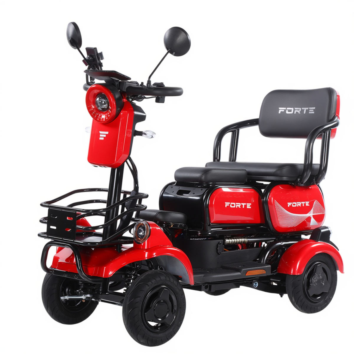 Трицикл аккумуляторный Forte SONIC-WN800S Красный