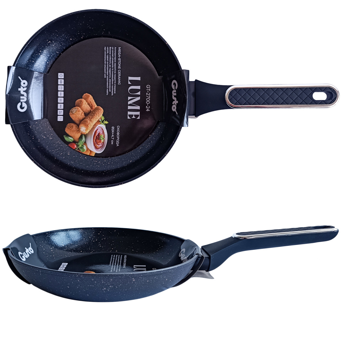 Сковорода GT-2700-24 Lume 24x4.7см. Gusto