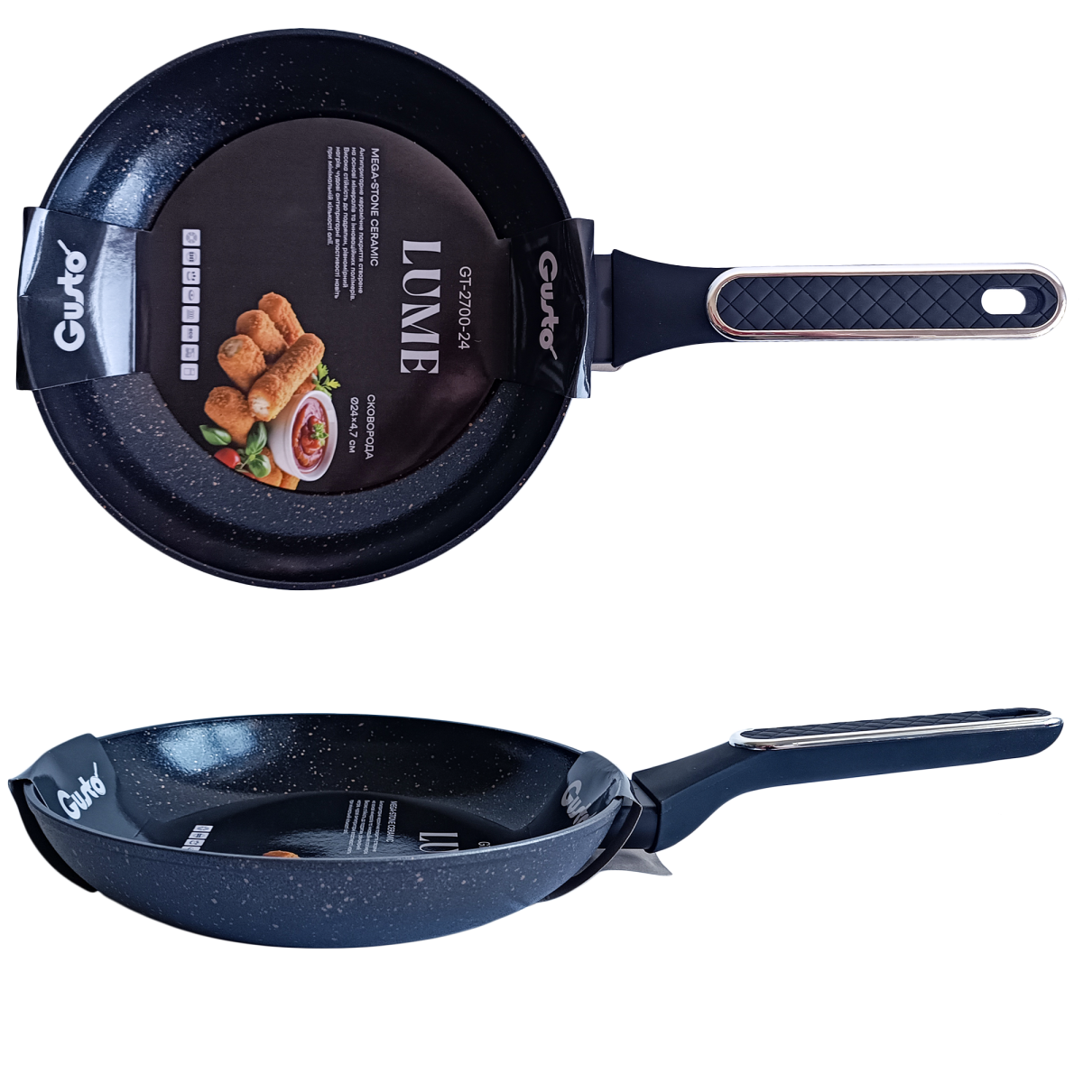 Сковорода GT-2700-24 Lume 24x4.7см. Gusto