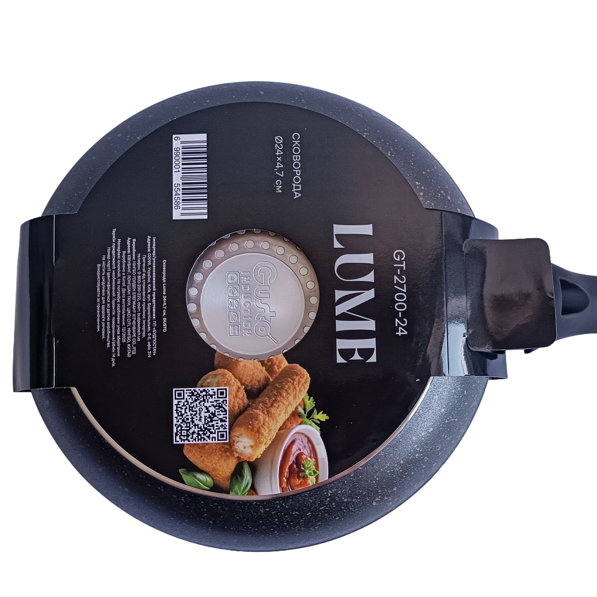 Сковорода GT-2700-24 Lume 24x4.7см. Gusto