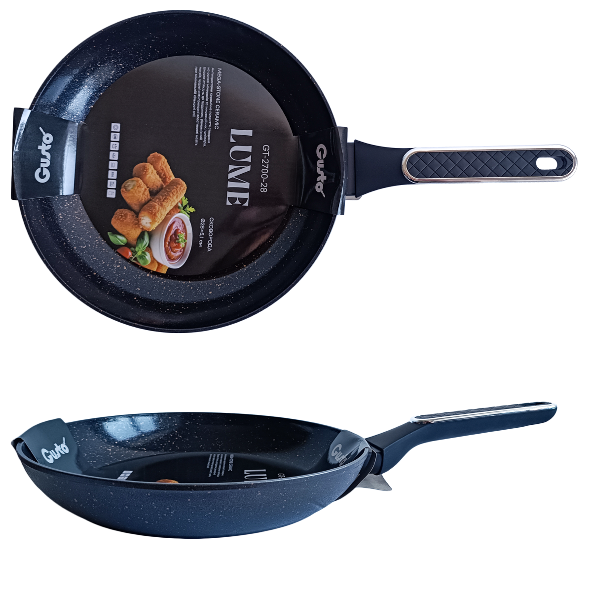 Сковорода GT-2700-28 Lume 28x5.1см. Gusto