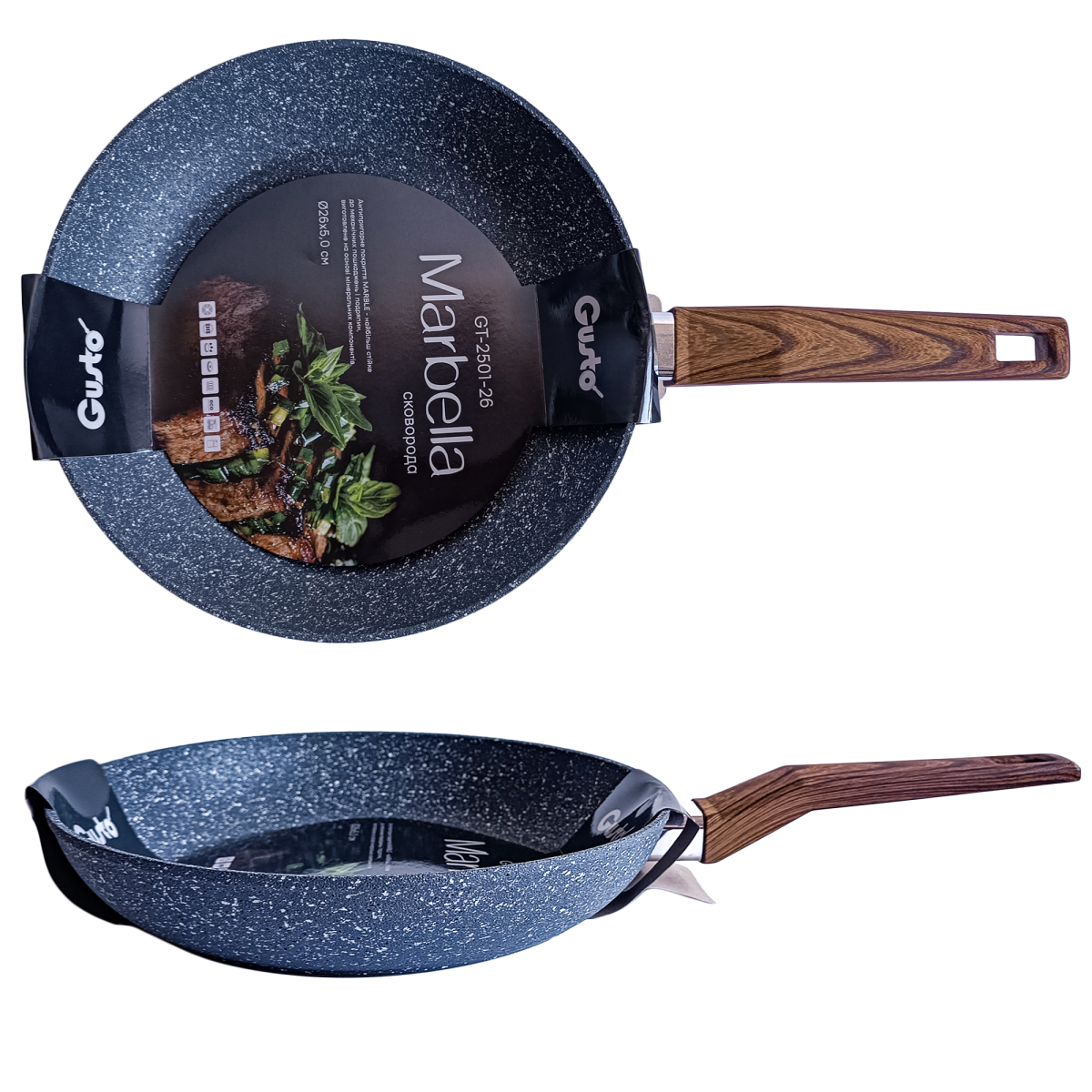 Сковорода GT-2501-26 Marbella 26х5см. Gusto