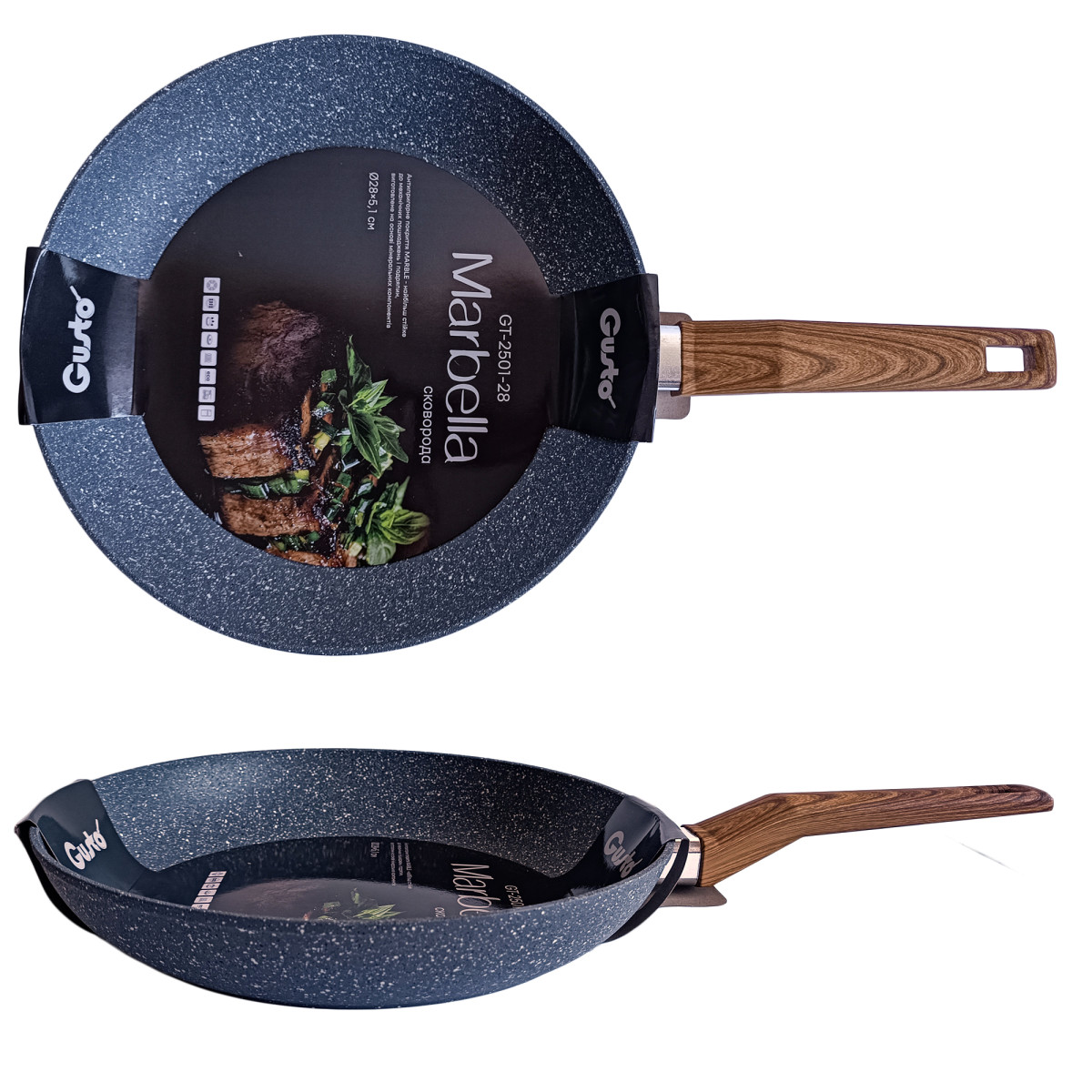 Сковорода GT-2501-28 Marbella 28х5.1см. Gusto