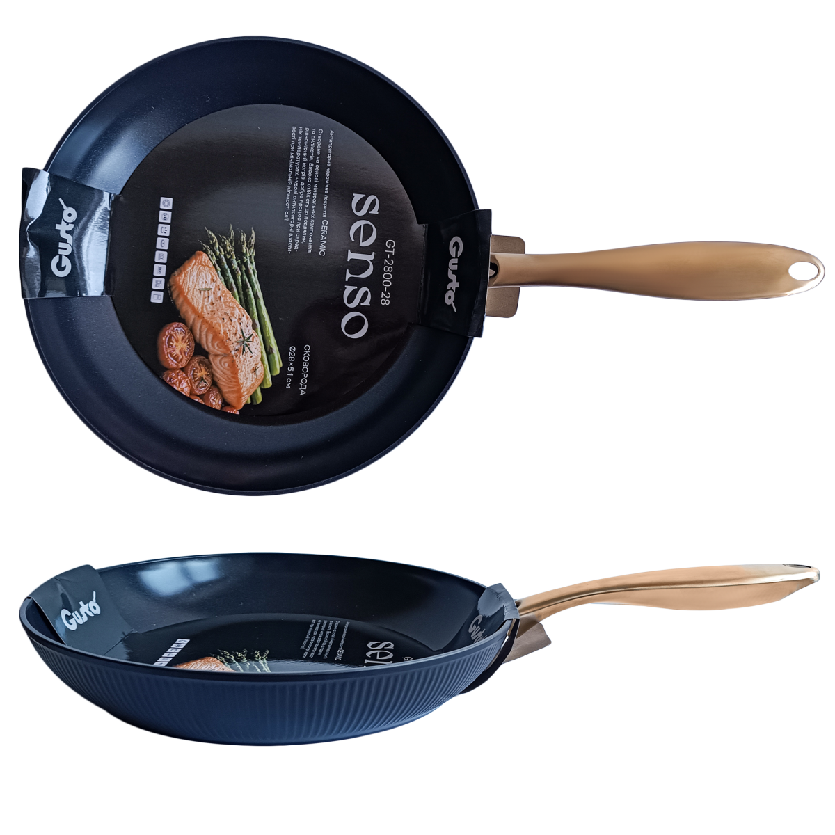 Сковорода GT-2800-28 Senso 28х5.1см. Gusto