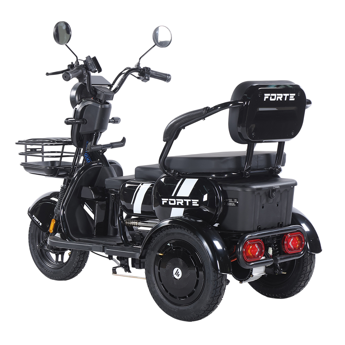 Трицикл акумуляторний Forte Family-WN1060 Чорний