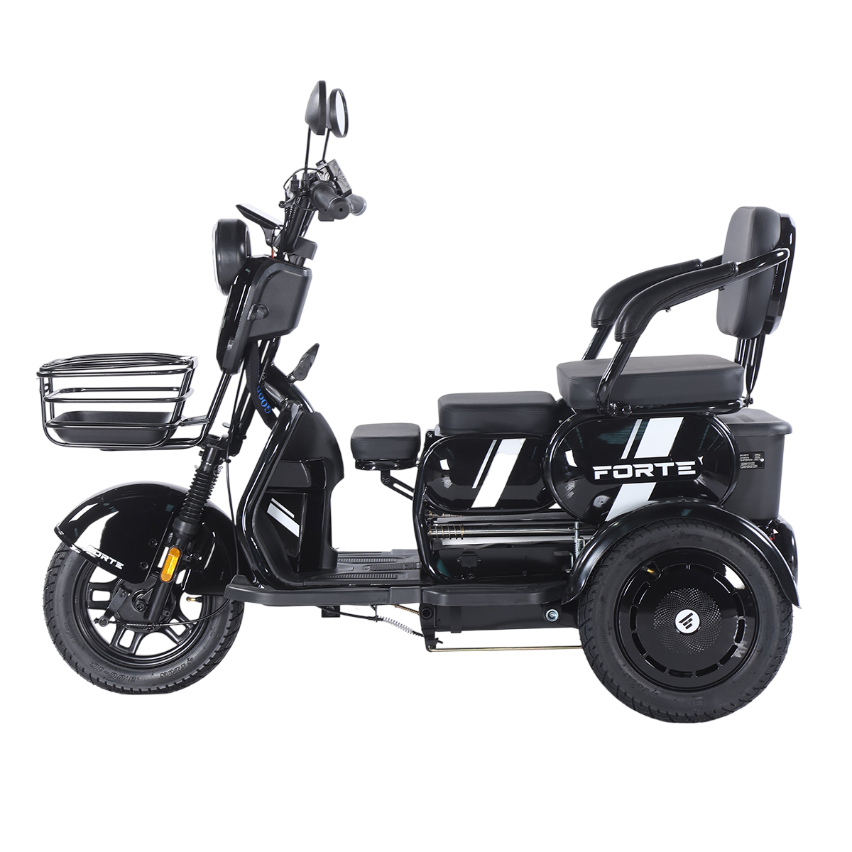 Трицикл акумуляторний Forte Family-WN1060 Чорний