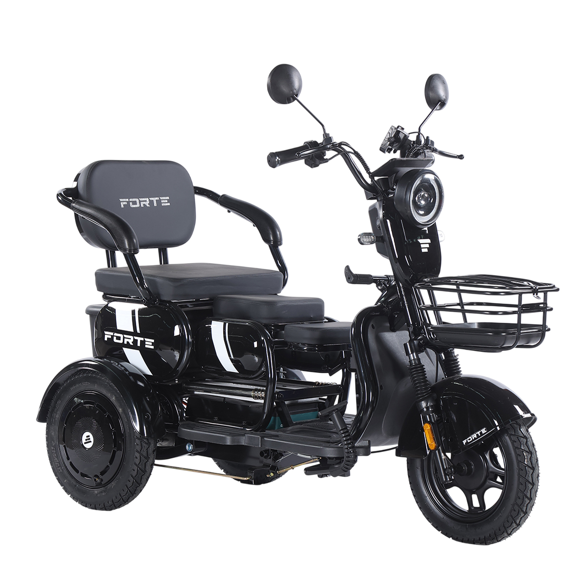 Трицикл акумуляторний Forte Family-WN1060 Чорний