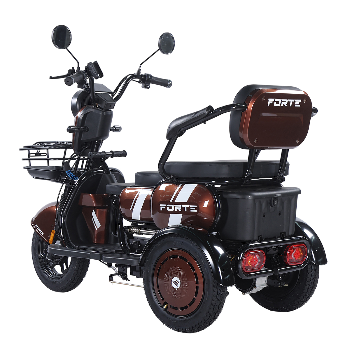Трицикл аккумуляторный Forte Family-WN1060 Коричневый