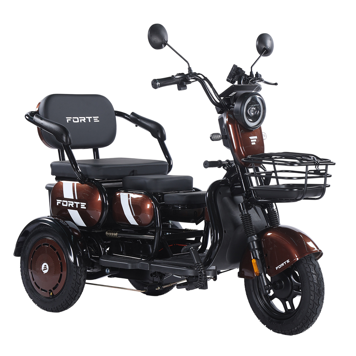Трицикл аккумуляторный Forte Family-WN1060 Коричневый