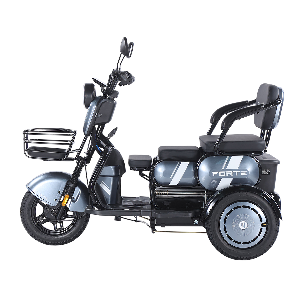 Трицикл аккумуляторный Forte Family-WN1060 Серый