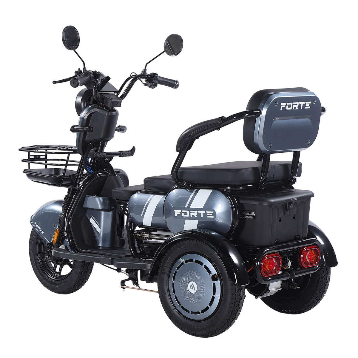 Трицикл аккумуляторный Forte Family-WN1060 Серый