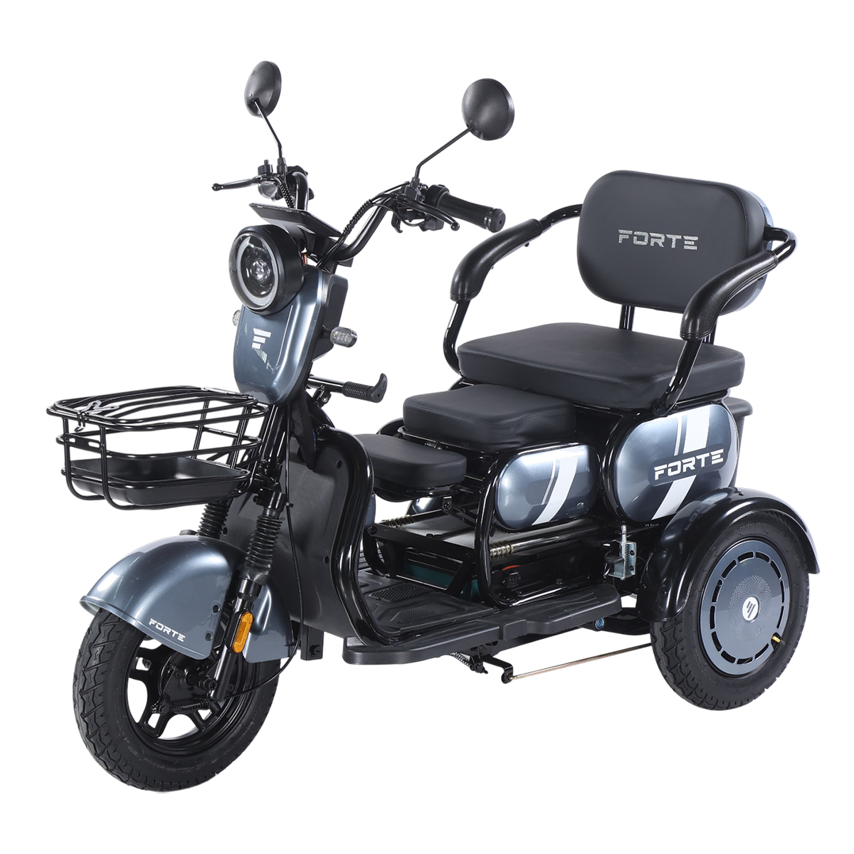 Трицикл акумуляторний Forte Family-WN1060 Сірий