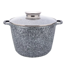 Кастрюля GT-2604-28/1 покрытие CERAMIC SNOW (28x20cм) 10л Gusto